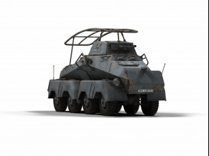 sd kfz 232 Modèle 3D