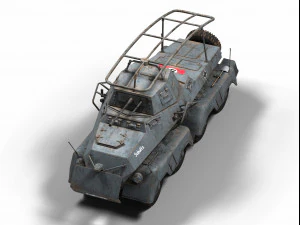 sd kfz 232 3D Model