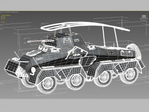 sd kfz 232 Modèle 3D