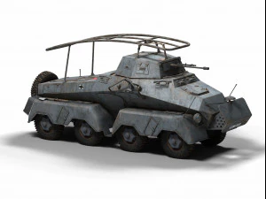 sd kfz 232 3D Model
