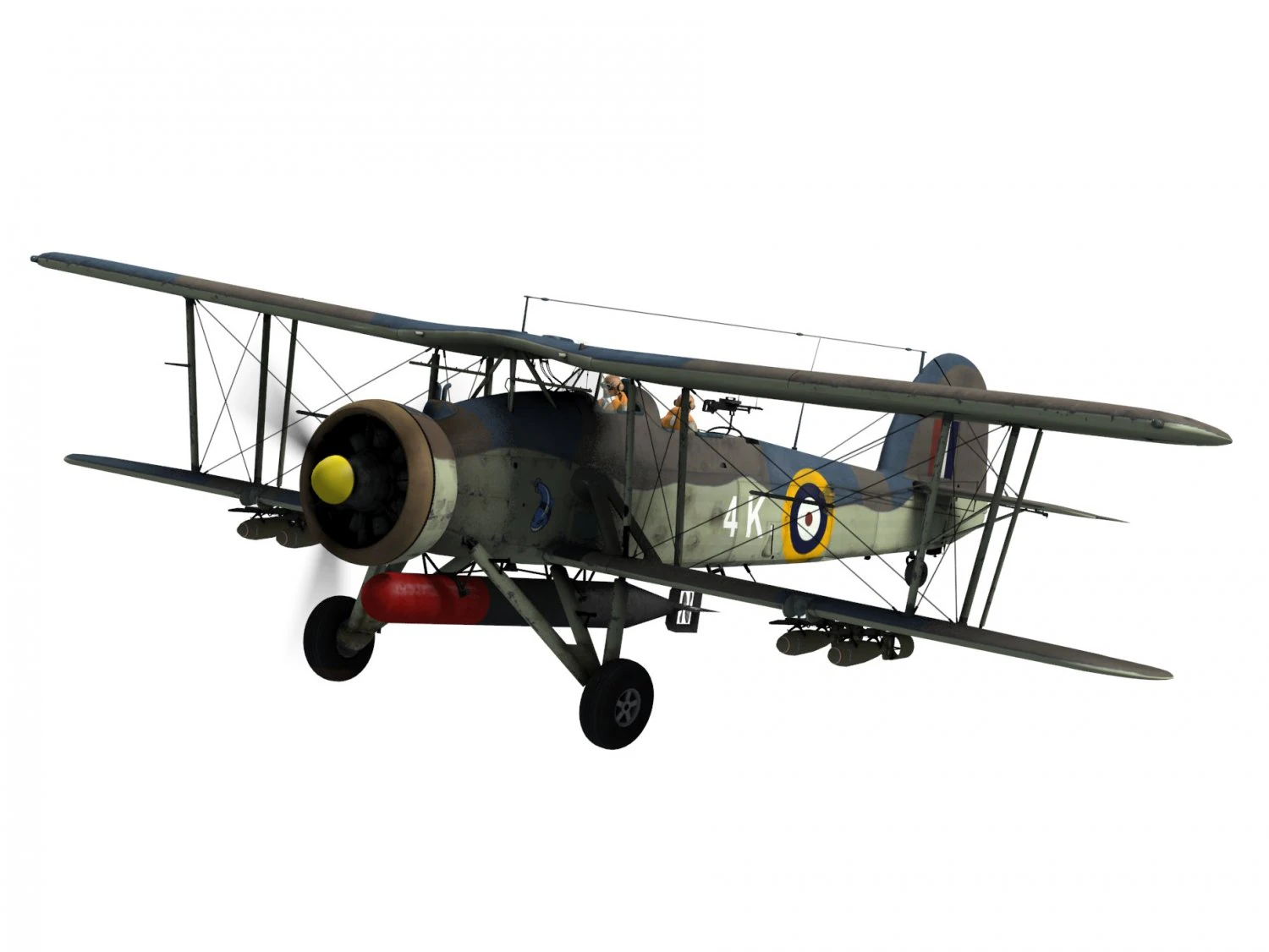 fairey swordfish 3D Model .c4d .max .obj .3ds .fbx .stl .blend 