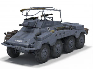 sdkfz 234-3 3D Model