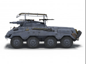 sdkfz 234-3 Model 3D