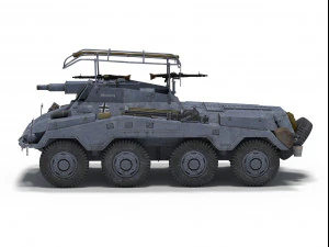 sdkfz 234-3 3D Model