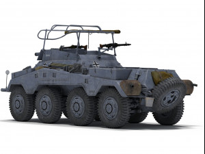sdkfz 234-3 Model 3D