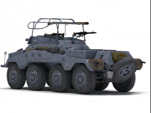 sdkfz 234-3 3D Model