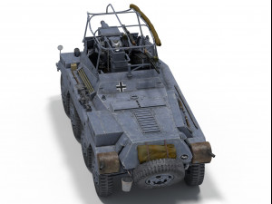 sdkfz 234-3 Model 3D