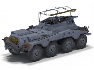 sdkfz 234-3 3D Model