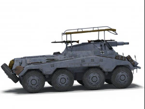 sdkfz 234-3 3D Model
