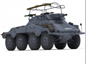 sdkfz 234-3 Model 3D