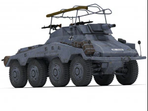 sdkfz 234-3 3D Model