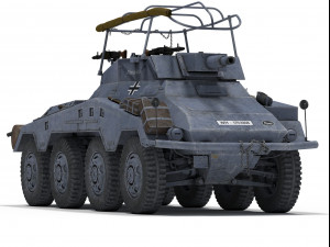 sdkfz 234-3 Model 3D