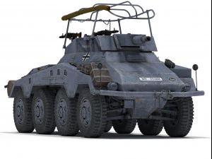 sdkfz 234-3 3D Model