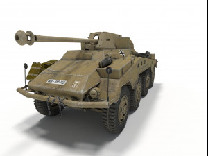 sd kfz 234-4 3D Model
