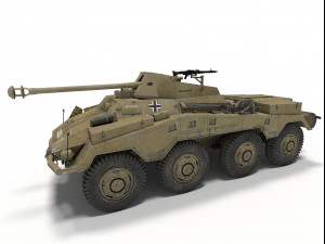 sd kfz 234-4 3D Модель