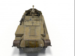 sd kfz 234-4 3D Модель