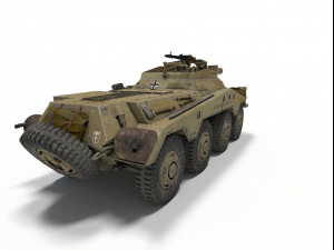 sd kfz 234-4 3D Модель