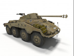 sd kfz 234-4 3D Модель