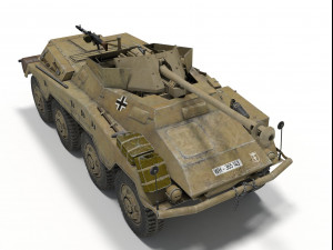 sd kfz 234-4 3D Модель