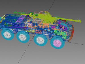 sd kfz 234-4 3D Модель