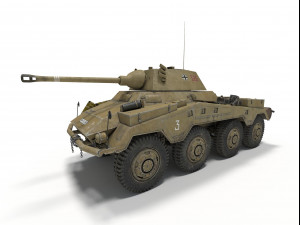 sd kfz 234-2 puma Modelo 3D