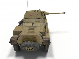 sd kfz 234-2 puma 3D Model