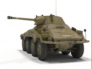 sd kfz 234-2 puma 3D Model
