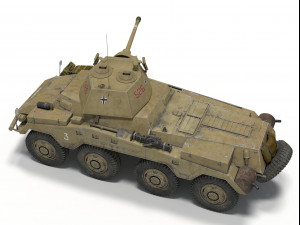sd kfz 234-2 puma Modelo 3D