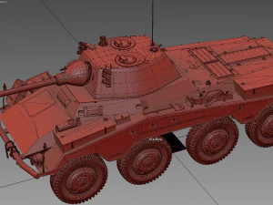 sd kfz 234-2 puma 3D Model
