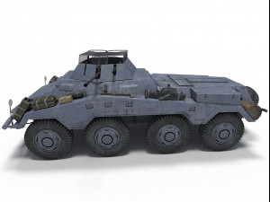sd kfz 234-1 3D Model