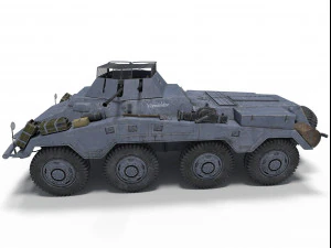 sd kfz 234-1 3D Model