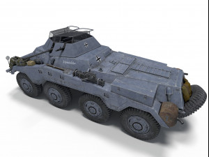 sd kfz 234-1 3D Model