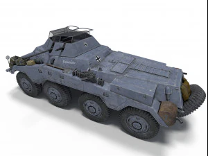 sd kfz 234-1 3D Model