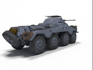 sd kfz 234-1 3D Model