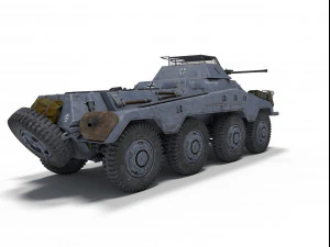 sd kfz 234-1 3D Model