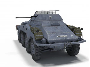 sd kfz 234-1 3D Model