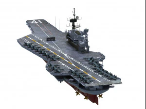 uss midway cv-41 carrier 3D Model