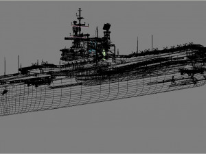 uss midway cv-41 carrier Model 3D