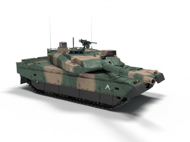 type 10 tank 3D Модель .c4d .max .obj .3ds .fbx .stl .blend 