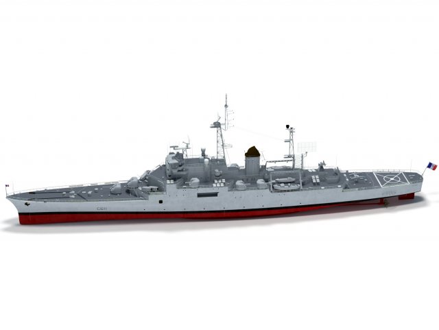 colbert c611 french cruiser 3D Model in Battleship 3DExport