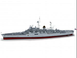 colbert c611 french cruiser 3D Модель