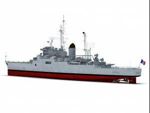 colbert c611 french cruiser 3D Модель