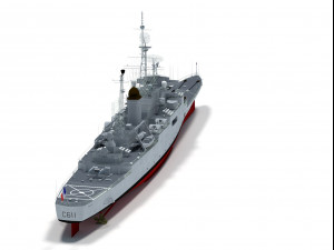 colbert c611 french cruiser 3D Модель