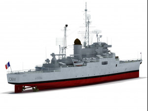 colbert c611 french cruiser 3D Модель