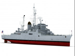 colbert c611 french cruiser 3D Модель