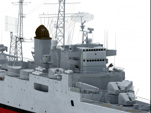colbert c611 french cruiser 3D Модель
