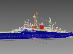colbert c611 french cruiser 3D Модель