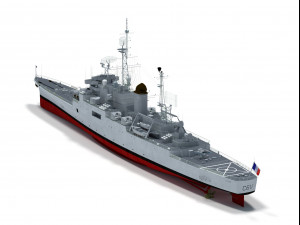 colbert c611 french cruiser 3D Модель