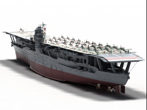 akagi iiww carrier 3Dモデル
