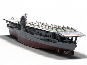 akagi iiww carrier 3D Model